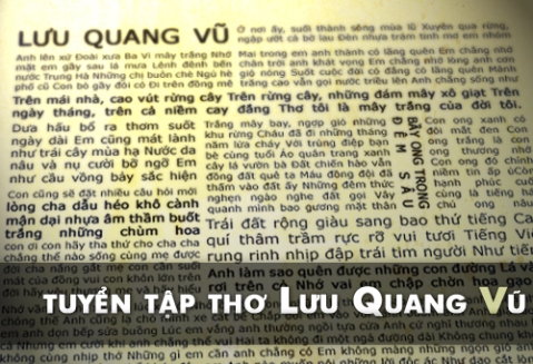 Tuyển tập thơ Lưu Quang Vũ